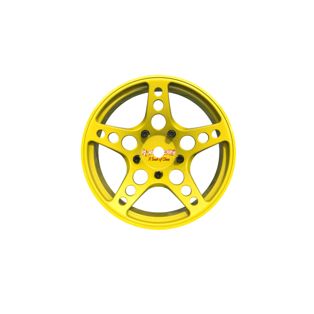 Jantes R-Fighter Offset 6mm JAUNE (2pcs) - RC ARLOS