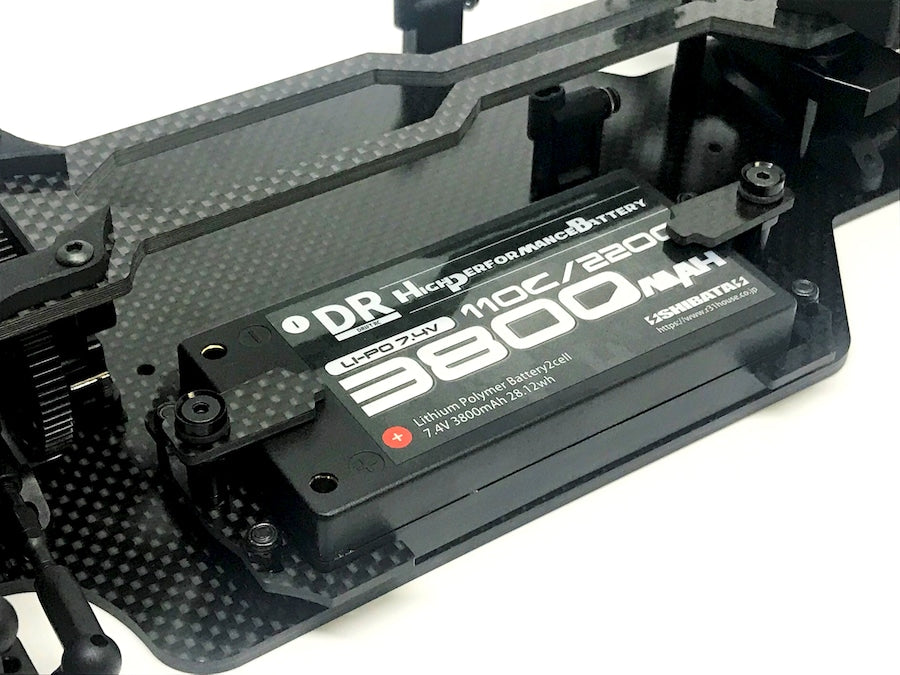 Ensemble de support de batterie séparé carbone