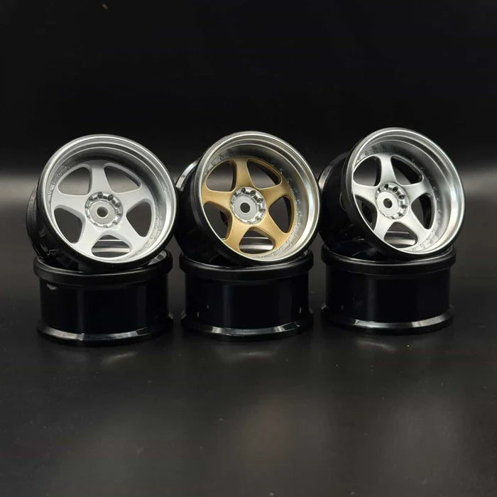 JANTES RIMS 5-STAR MULTIPIECE STYLE 1/10 gris argent offset 6 mm Hayashi Garage HG20156