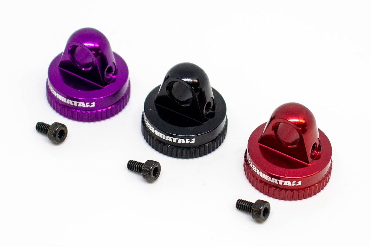 Aluminum Pressure Adjusting Shock Absorber Cap (4) (Black)