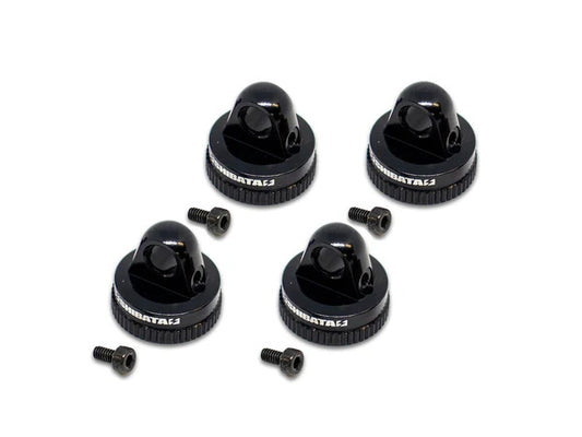 Aluminum Pressure Adjusting Shock Absorber Cap (4) (Black)