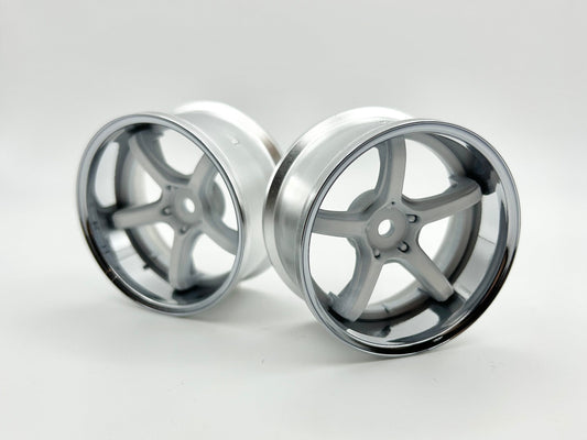 Jantes WORK EMOTION T5R 2P CHROME/BLANC offset 6mm - LAB