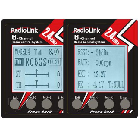 RC6GS V3 radio 7 canaux avec récepteur gyroscope intégré R7FG - RADRC6GS