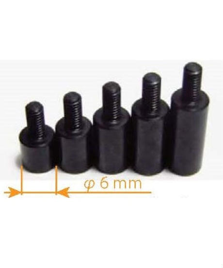 Set de prolongateurs filetés M3 mâle/femelle noir(2) - TOPLINE