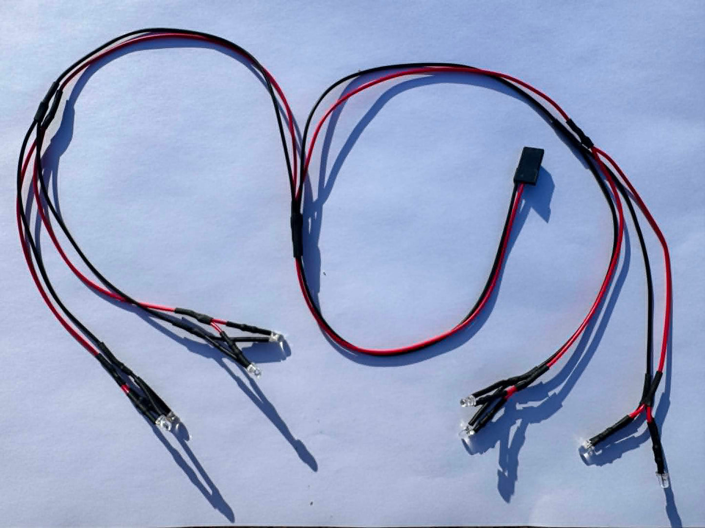 KIT LED 3MM Blanc - rouge - 8 led - DH-LED3-WH - SL RACING