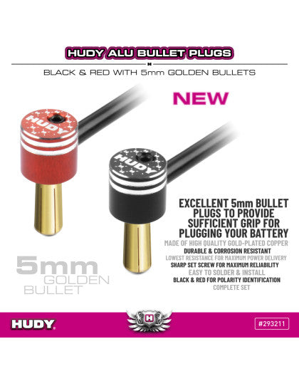 Connecteurs PK5 Noir/Rouge (2+2) - HUDY - 293211