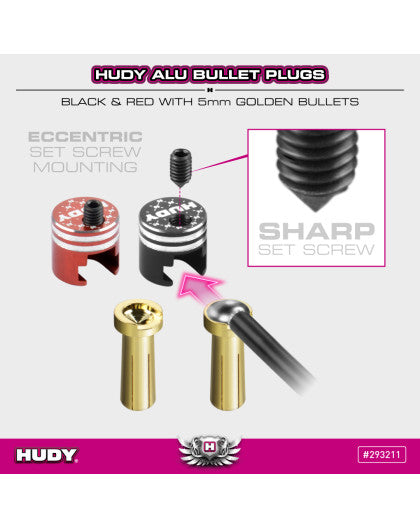 Connecteurs PK5 Noir/Rouge (2+2) - HUDY - 293211