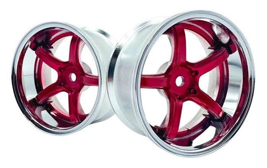 Jantes WORK EMOTION T5R 2P CHROME/ROUGE offset 6mm - LAB