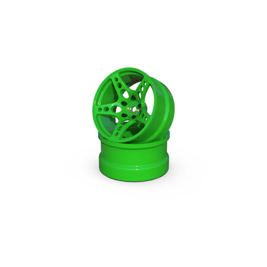 Jantes R-Fighter Offset 6mm VERT (2pcs) - RC ARLOS