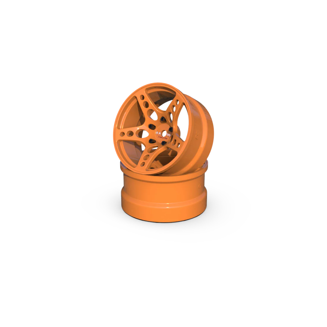 Jantes R-Fighter Offset 6mm ORANGE (2pcs) - RC ARLOS