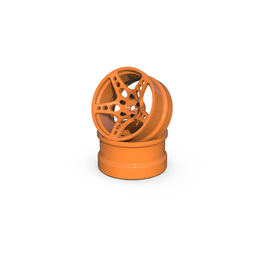 Jantes R-Fighter Offset 6mm ORANGE (2pcs) - RC ARLOS