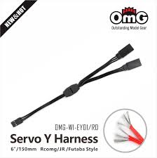 OMG – Câble D’Extension Y Pour Servo 150mm – (Noir) – #WI-EY01-BK